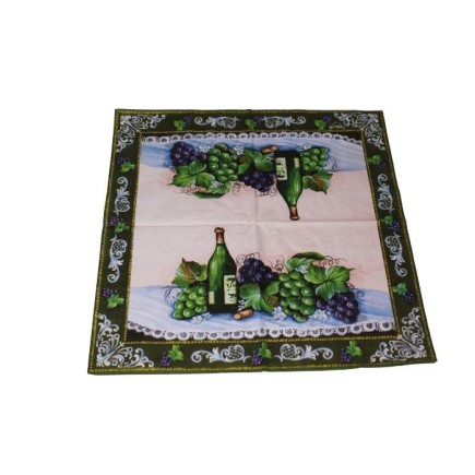 Guardanapo vinho e uvas