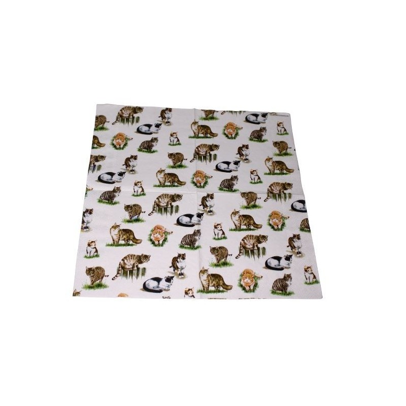 Napkin lovely cats