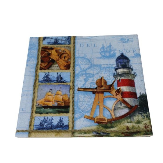 Lighthouse napkin