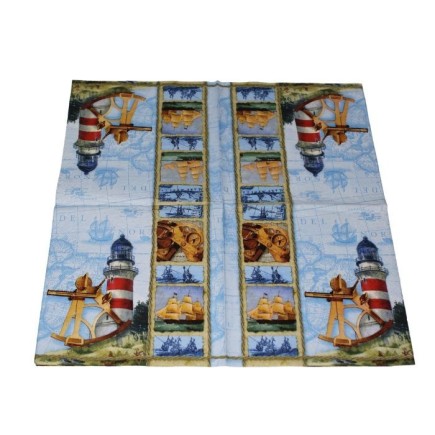 Lighthouse napkin