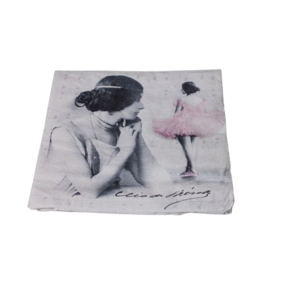 Ballerina vintage napkin