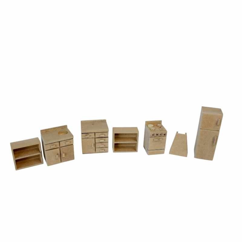 Kit de móveis de cozinha 1/16 Kit de móveis de cozinha 1/16