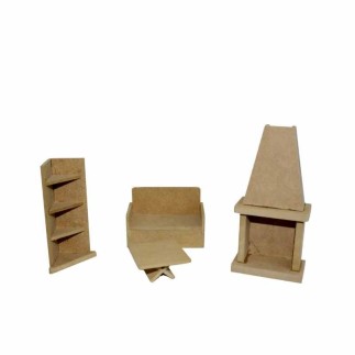 Kit de mobília de sala Esc: 1/16