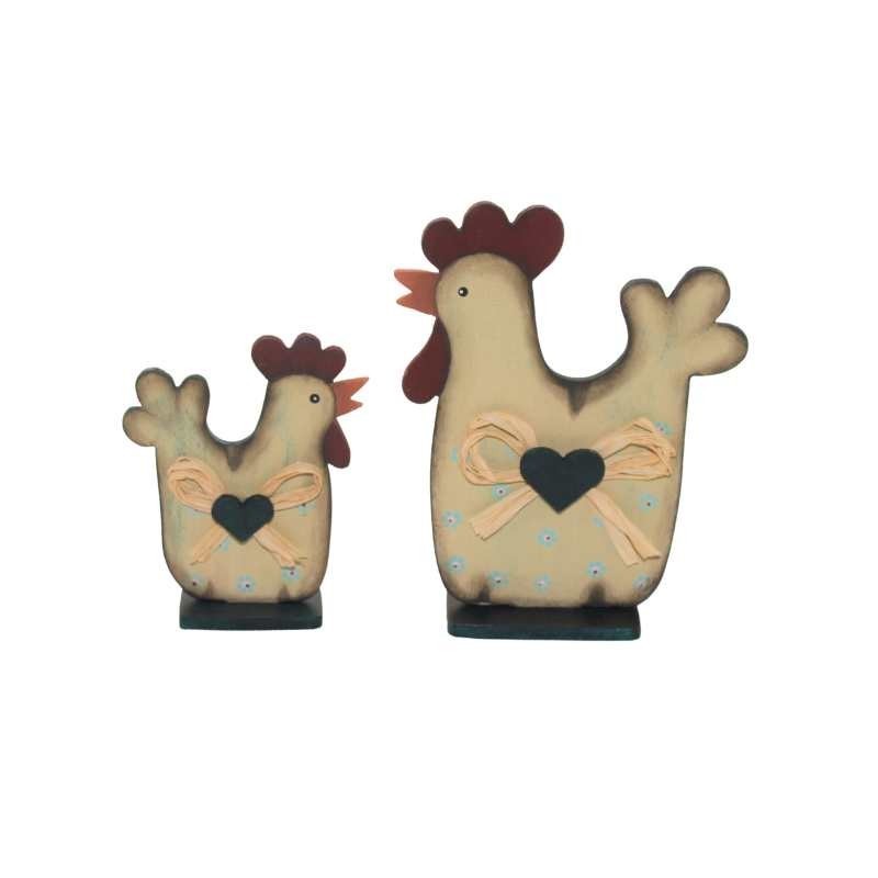 Par de Galinhas decorativas Par de Galinhas decorativas