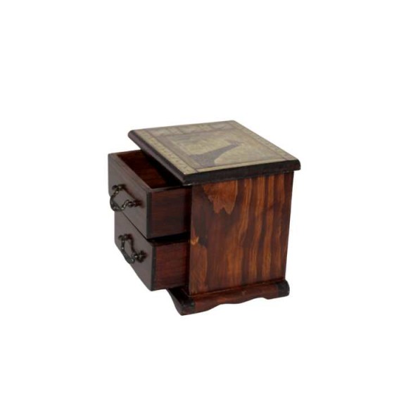 Wooden mini chest of drawers