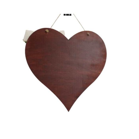 Heart-shaped "Welcome" decorative plaque