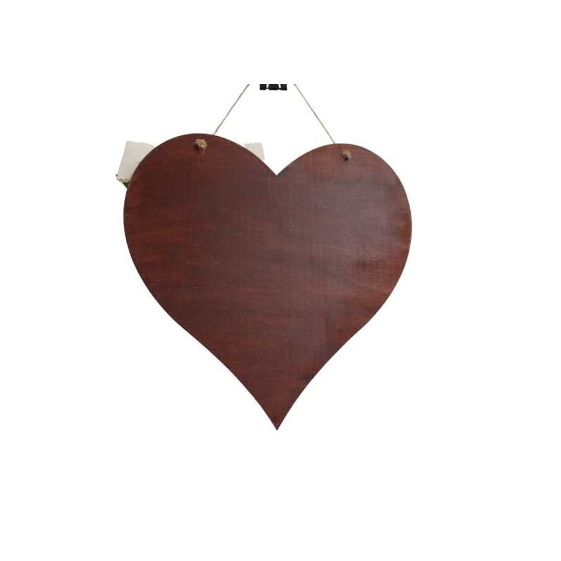 Heart-shaped "Welcome" decorative plaque
