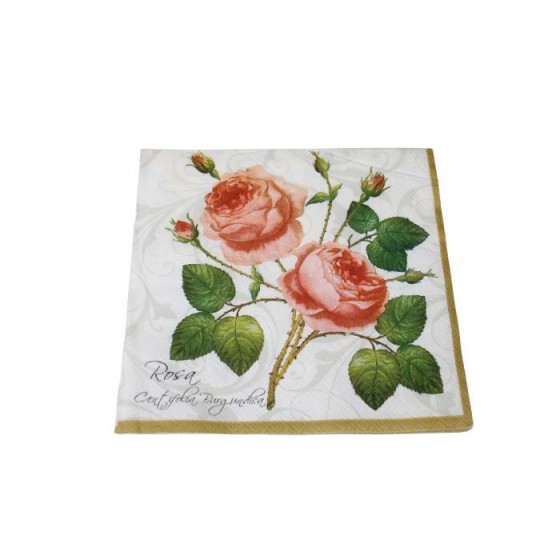 Napkin with rose