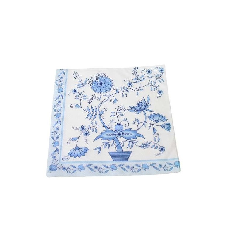 Napkin floral Blue