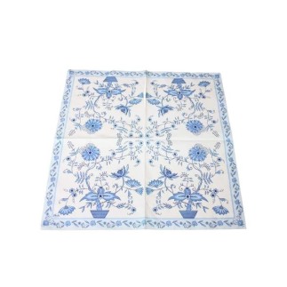 Napkin floral Blue
