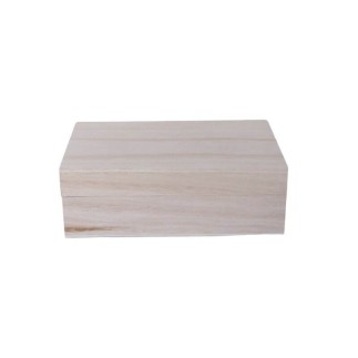 Caixa MDF folheado tampa de encaixe