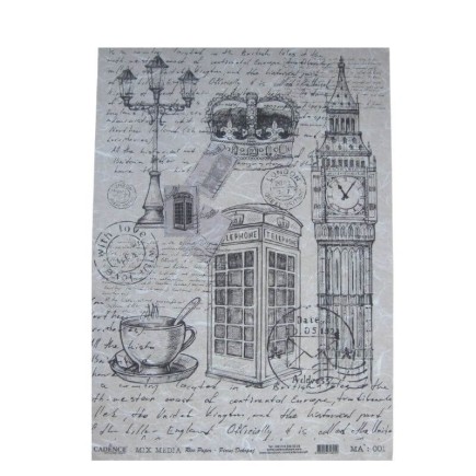 Papel de arroz Big Ben London MA:001