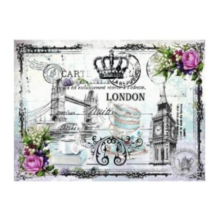 Papel de arroz London Tea 351