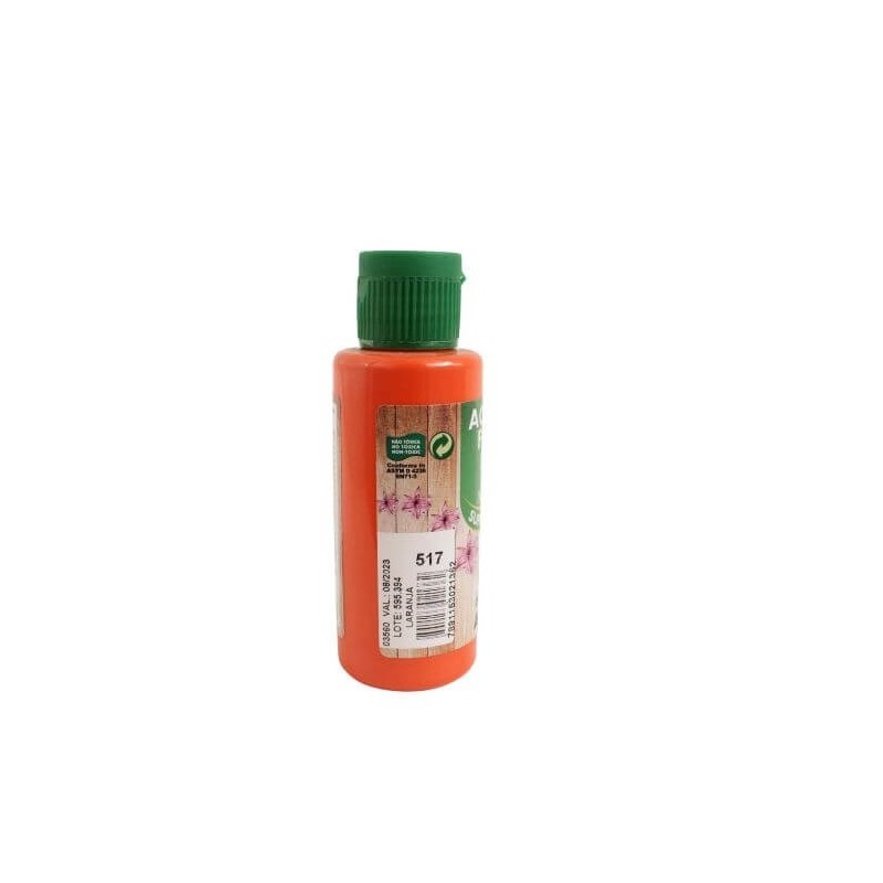 Orange matte acrylic paint