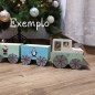 Poplar train 56.50 x 11.5 x 17 cm Poplar train 56.50 x 11.5 x 17 cm