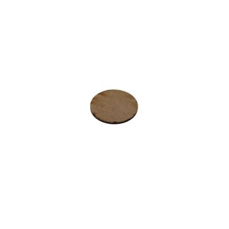 Round base for plate and glass