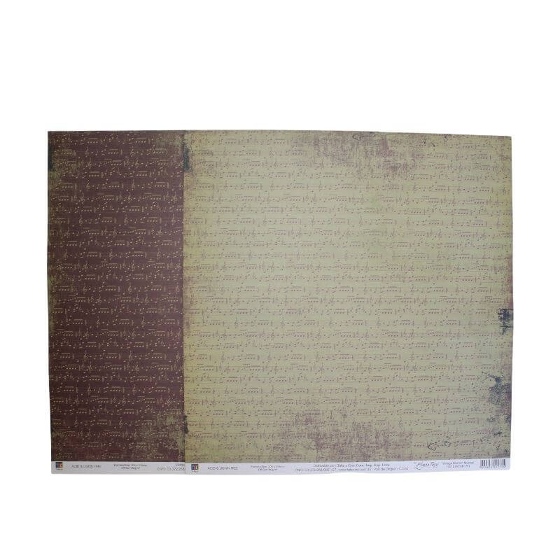 Brown Vintage Musical Sheet Brown Vintage Musical Sheet