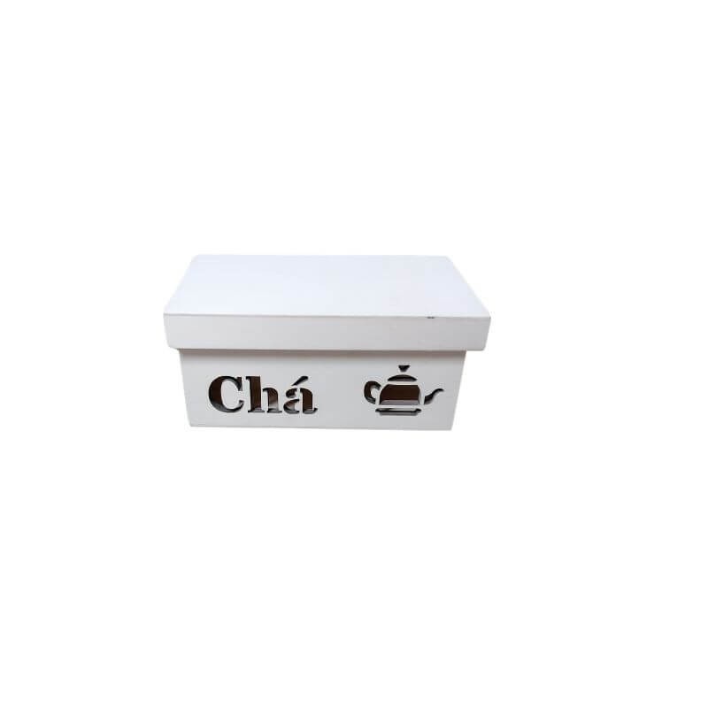 Caixa de chá choupo cru