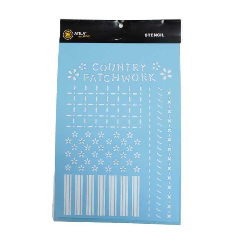 Stencil Country Patchwork 20 x 30 cm Stencil Country Patchwork 20 x 30 cm