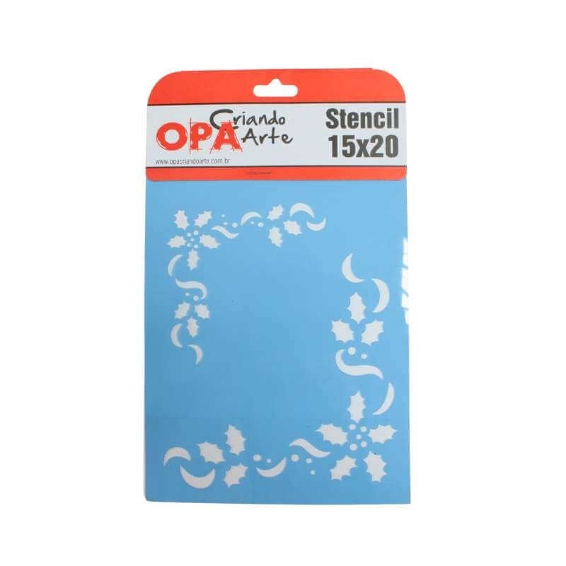 Stencil  Christmas corner 15 x 20 cm