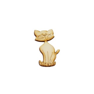 Slender cat appliqué