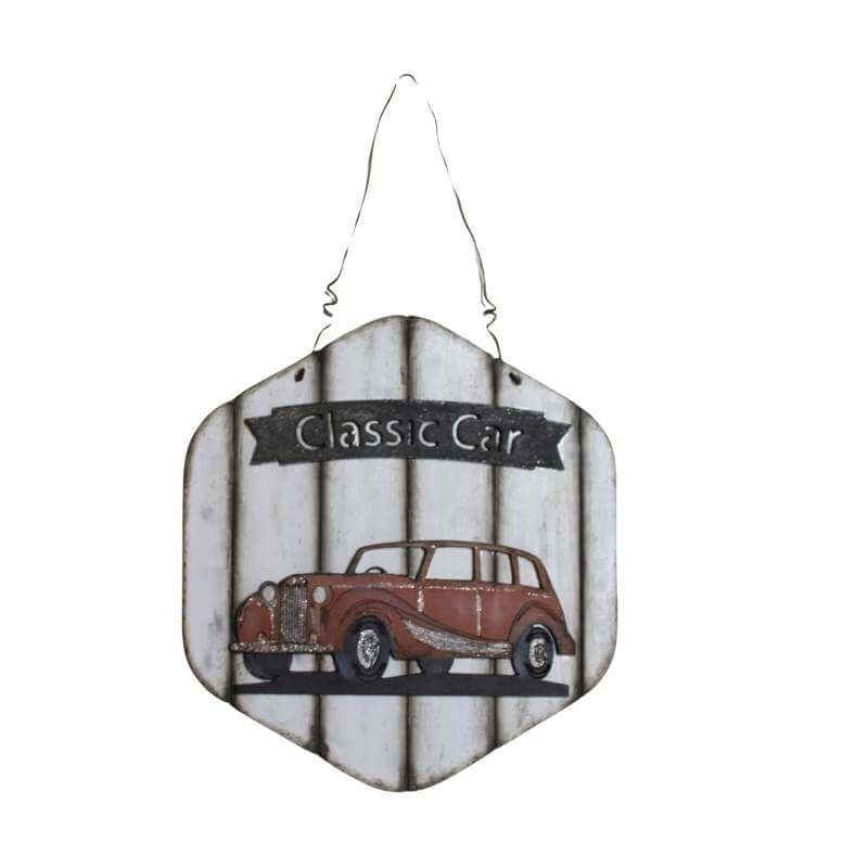 Handmade Plaque with Classic Car Handmade Plaque with Classic Car