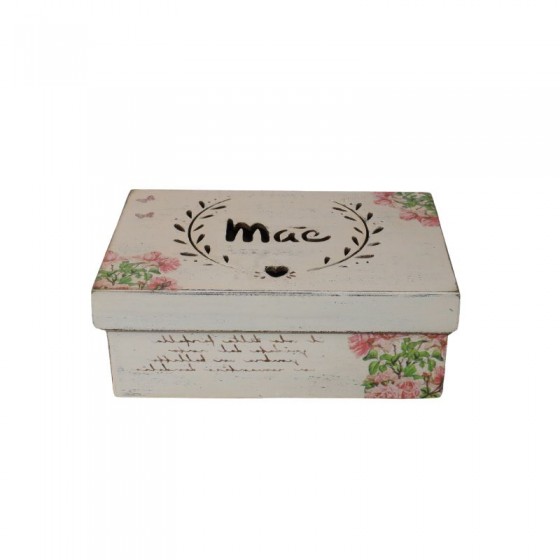 Box decorated with phrase "Mother"