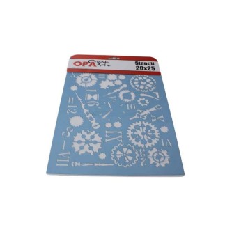 Stencil OPA 20x25 Setampunk art gears