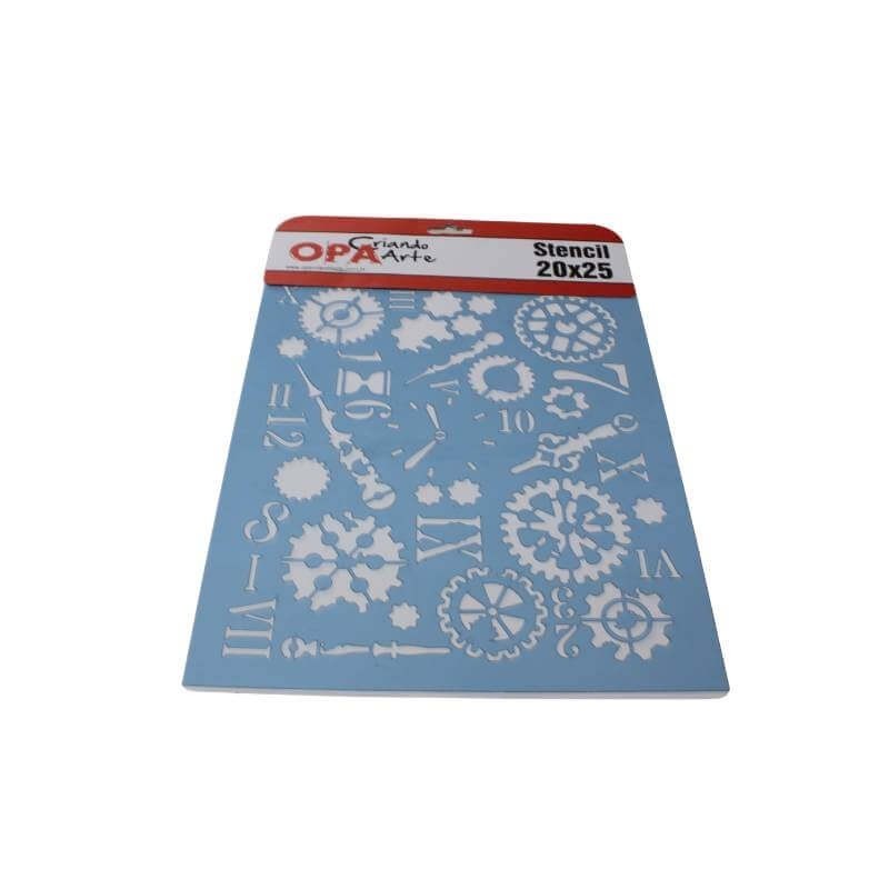 Stencil OPA 20x25 Setampunk art gears Stencil OPA 20x25 Setampunk art gears