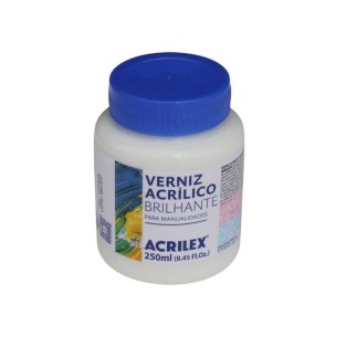Glossy acrylic varnish