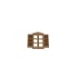 MDF Applique window wiht louvers MDF Applique window wiht louvers