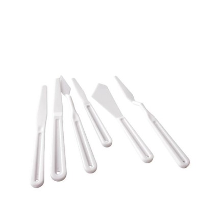 Set of 6 plastic spatulas