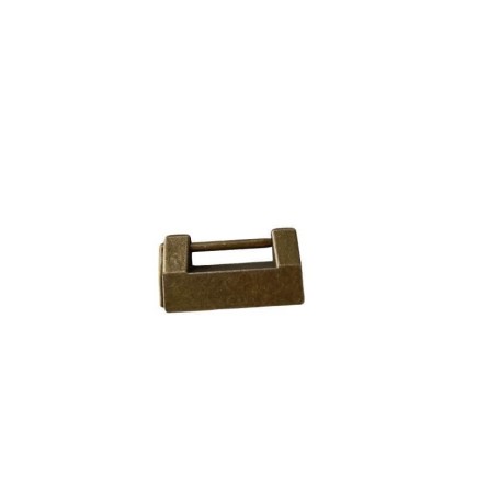 Fecho cadeado Dourado envelhecido