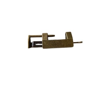 Aged Gold Padlock Clasp