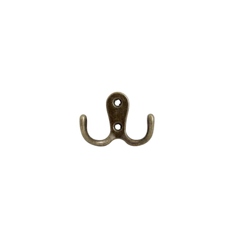 Double Metallic Hooks Old Gold