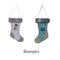 Christmas stocking in MDF