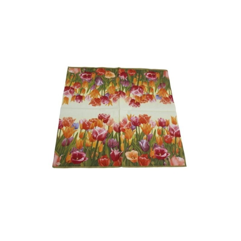 Napkin with tulips Napkin with tulips